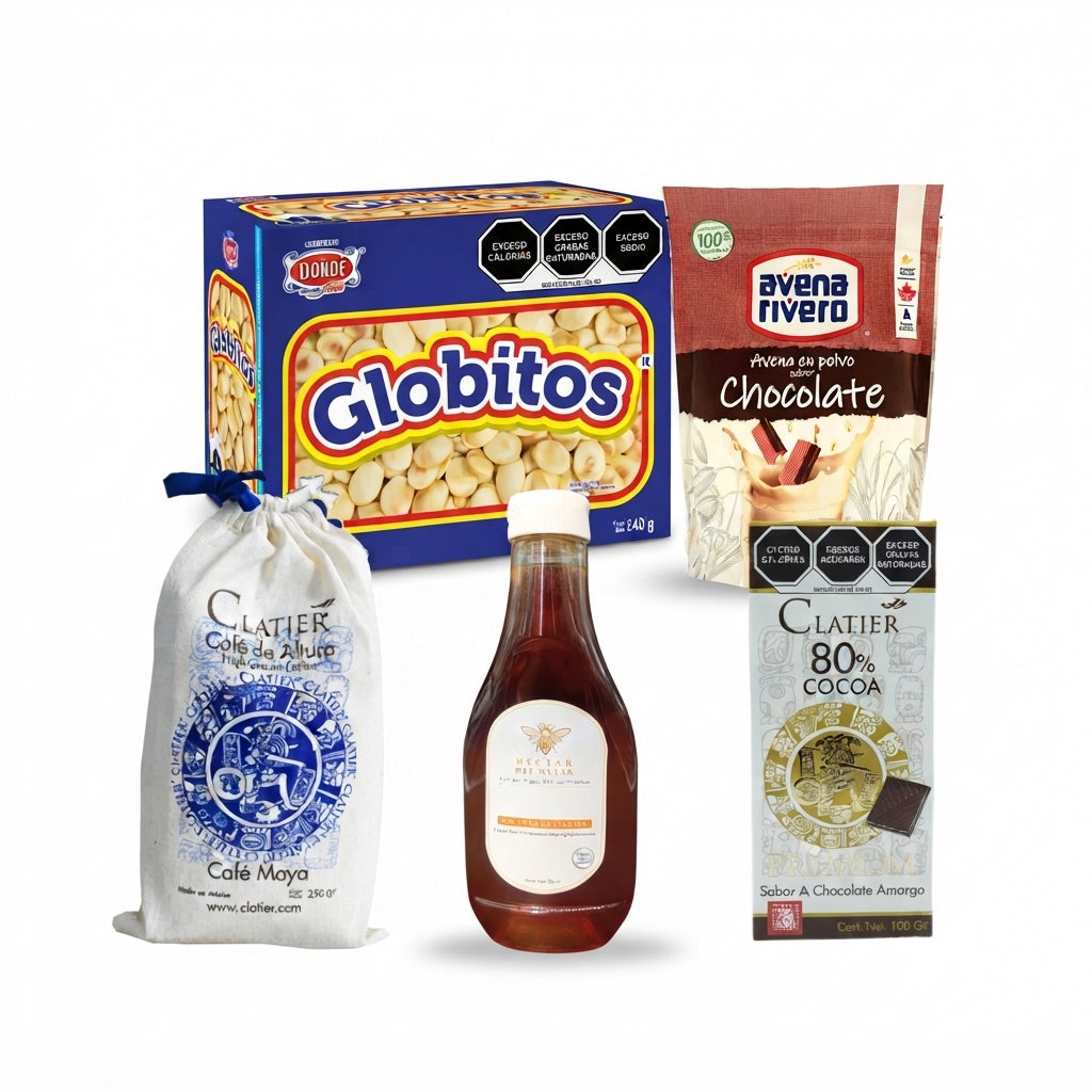 Kit Desayuno Yucateco | Café, Miel, Chocolate, Galletas y Avena