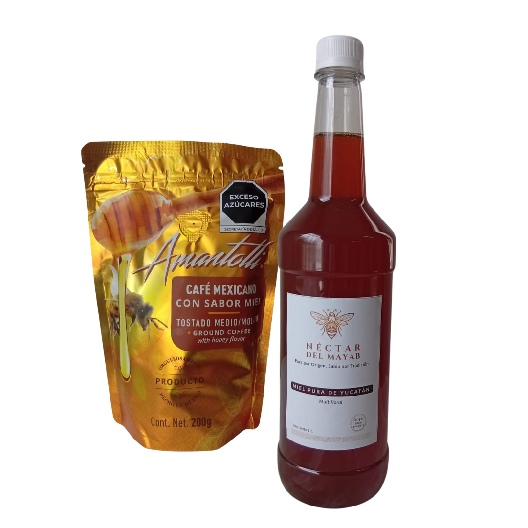 Kit Café Tostado con Miel Pura de Yucatán | Néctar del Mayab