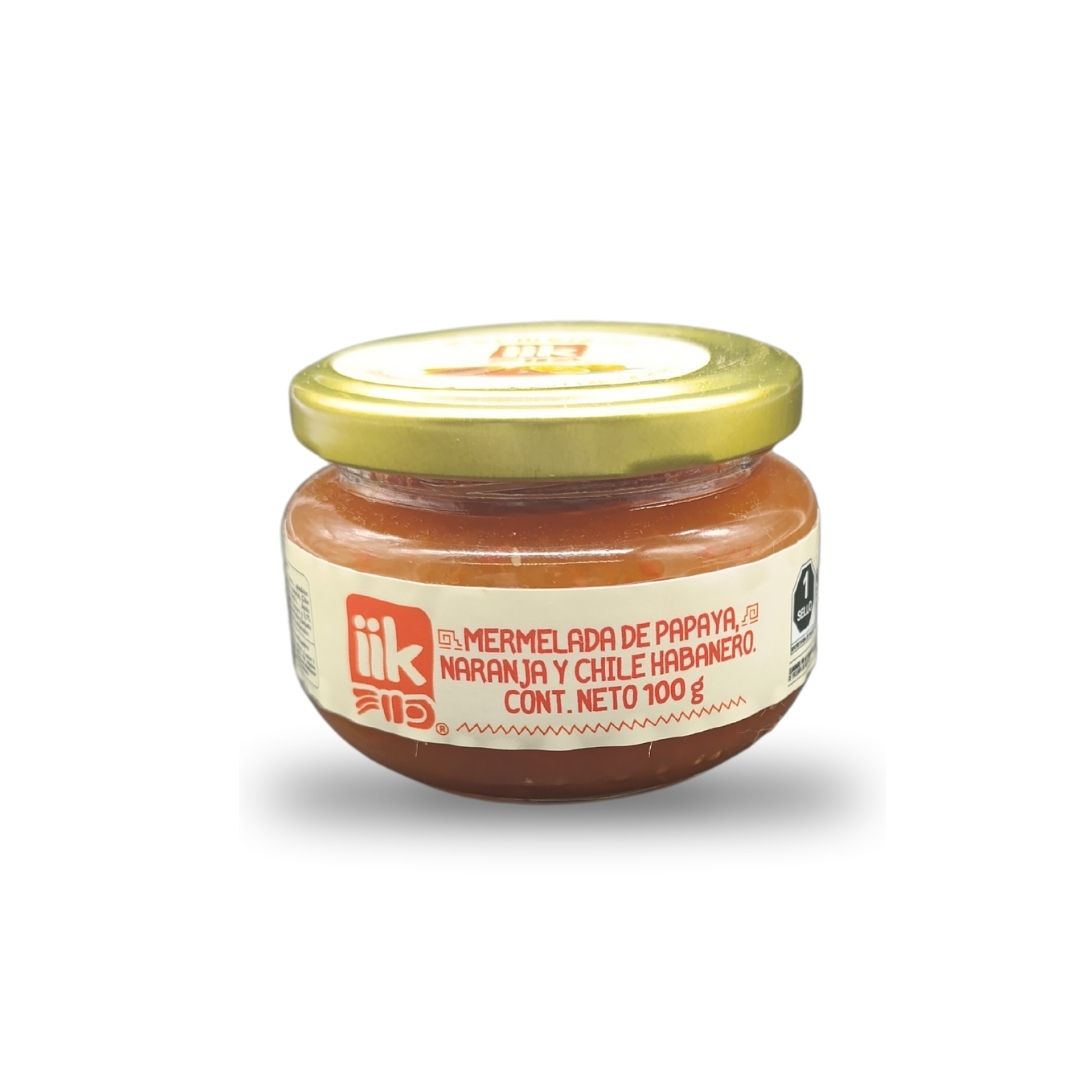 Tropical Fusion: Mermelada de Papaya, Naranja y Chile Habanero| IIK 125 gr