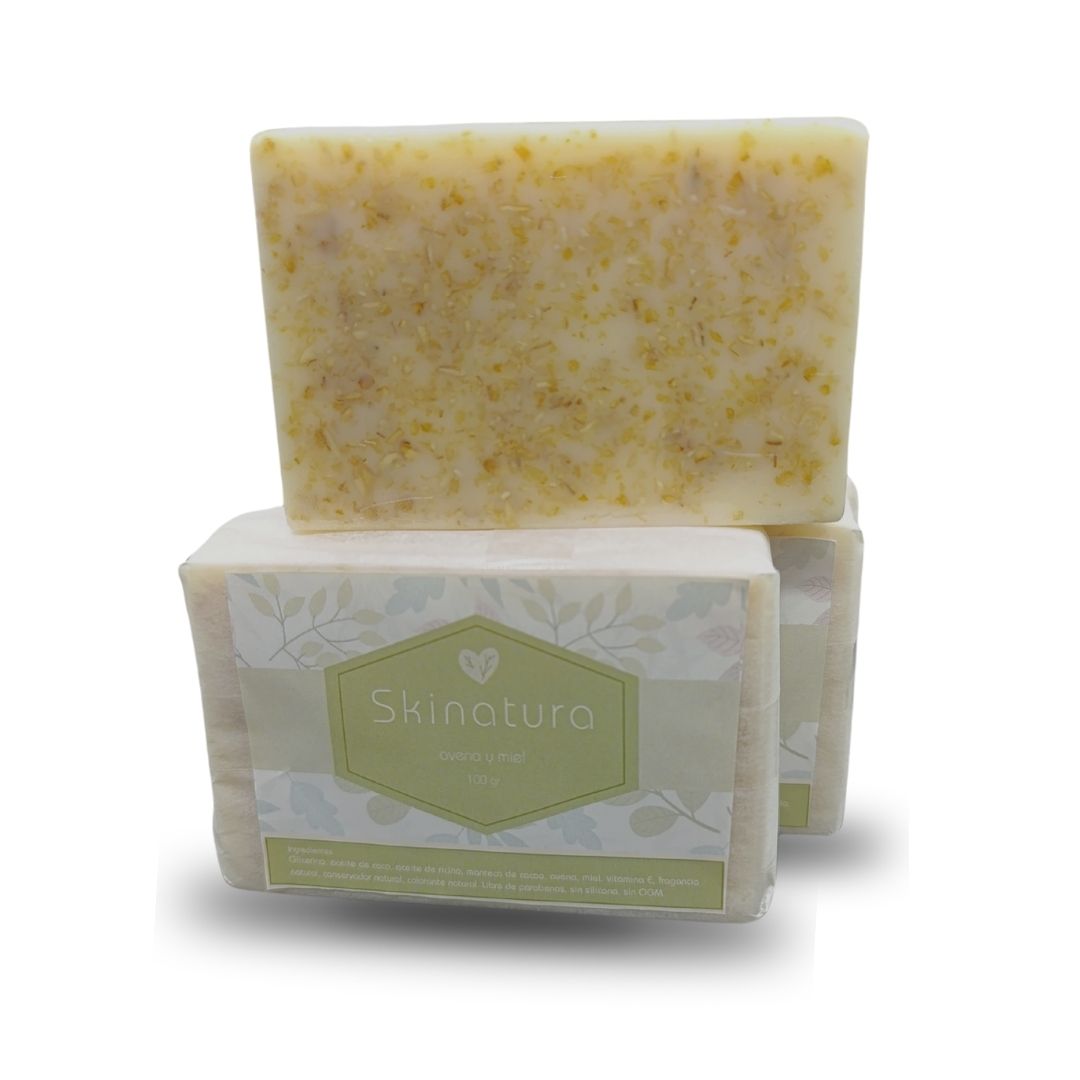 Jabón Artesanak de Avena y Miel | 100 gr Skinatura