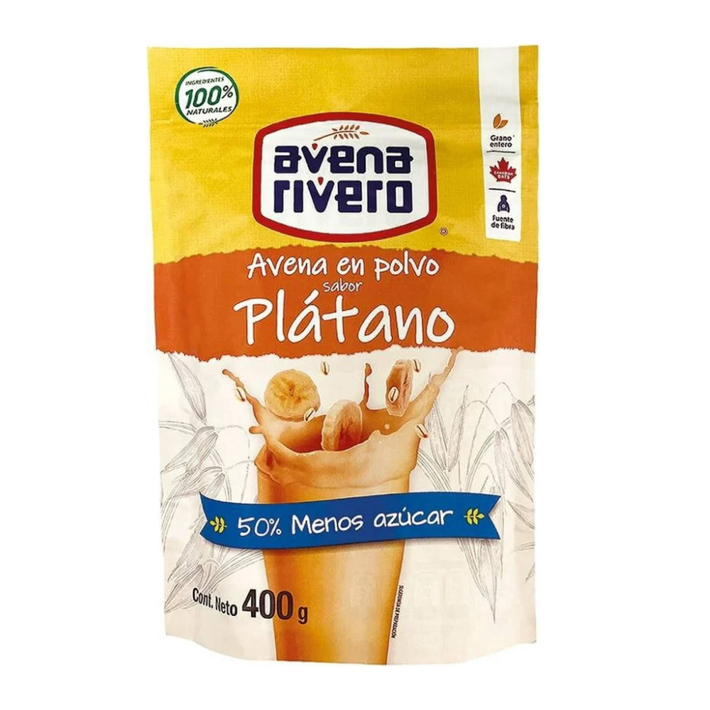 Polvo de Avena Rivero de Sabores | Desayuno Nutritivo y Energético 400g