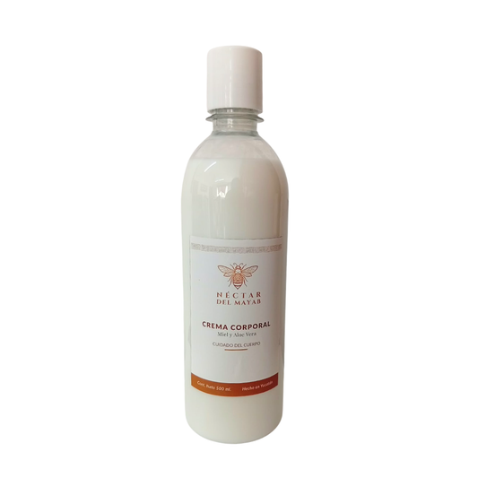 Crema Corporal Humectante con Miel y Aloe Vera 500 ml - Néctar del Mayab